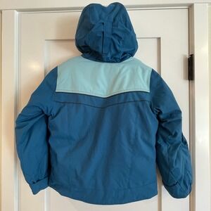 Columbia Omni Shield Youth Ski Winter Jacket 7/8‎ Waterproof Insulated Blue Hood